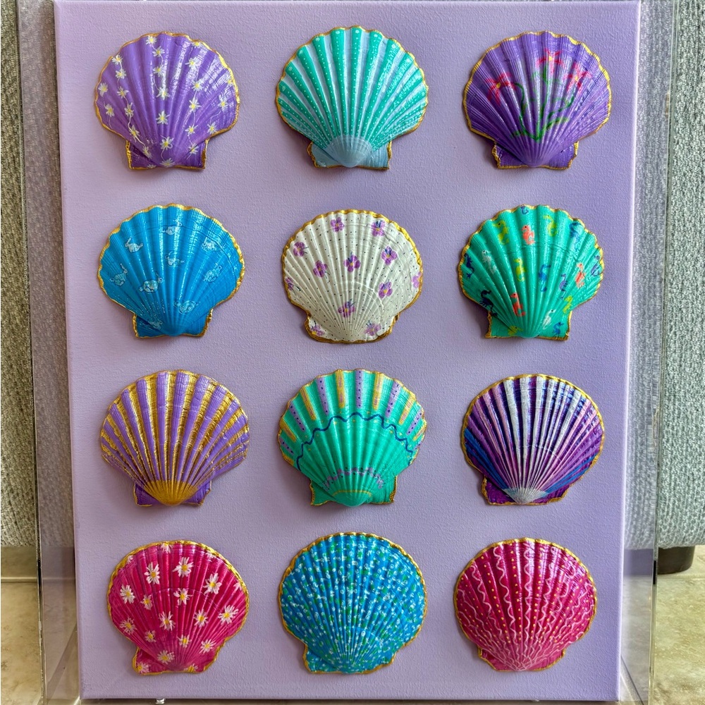 Mauve Mangrove - She Shells Art Hand-painted Seashell Art - Picture 3 of 3